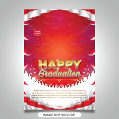 Flyer Template For Happy Graduation