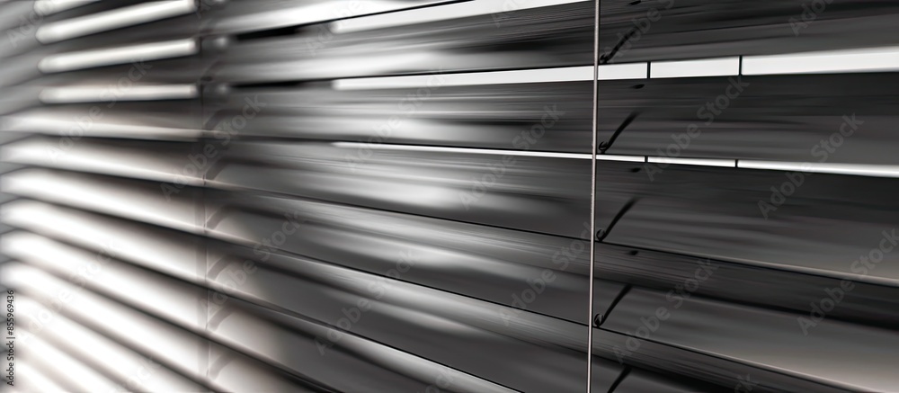 Poster metal blinds with drawstring. blinds texture. copy space image. place for adding text and design