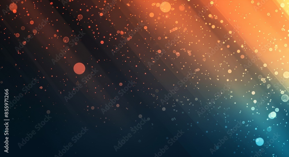 Poster a blue dot in the middle of an empty space, a grainy noise from grungy texture, a rough gradient col