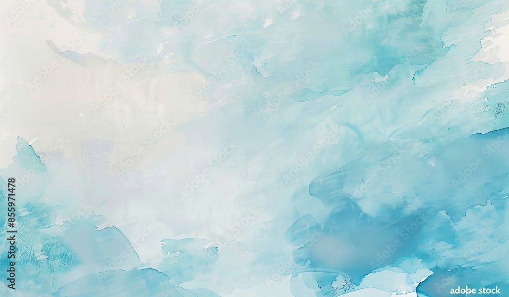 Poster an abstract background with a retro feel - white blue, template empty space, bright light and glow, 