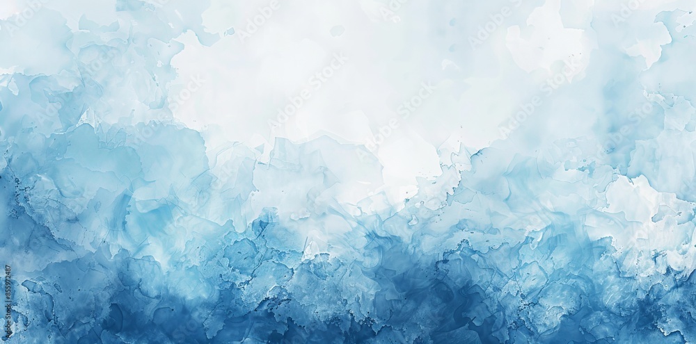 Poster Grainy noise grunge empty space white blue curve line texture color gradient rough abstract background