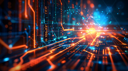 Obraz premium technology background