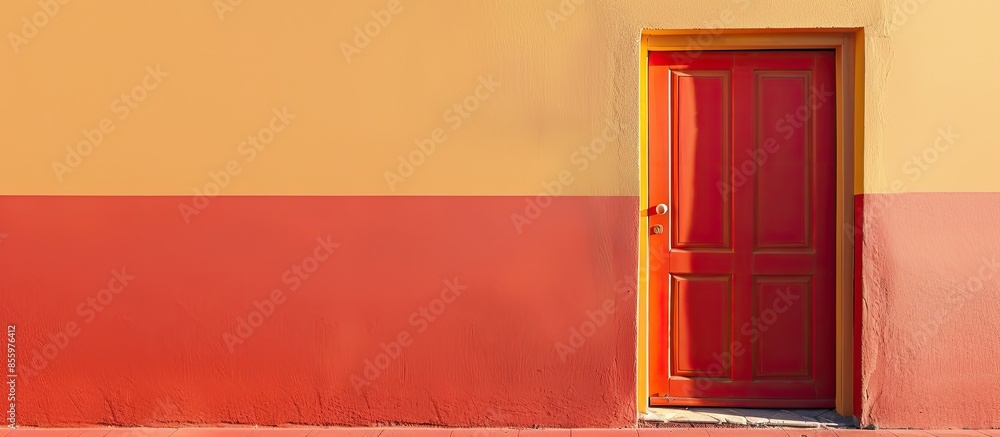 Aufkleber door. copy space image. place for adding text and design
