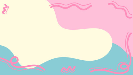 Abstract colorful background. Pink blue and yellow color  background. simplistic wallpaper.