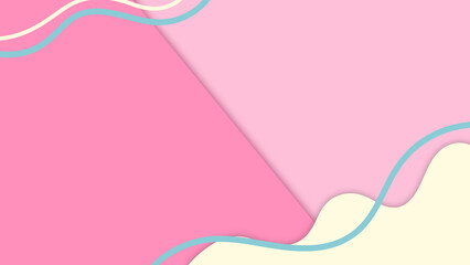 Abstract colorful background. Pink blue and yellow color  background. simplistic wallpaper.