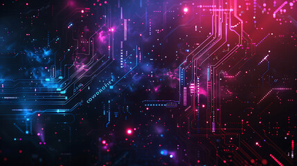 Obraz premium technology background