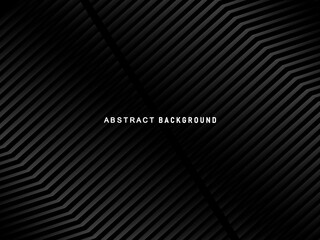 Abstract futuristic dark black background with modern design. Realistic 3d wallpaper with luxurious flowing lines. Elegant background for posters, websites, brochures, cards, banners, apps, etc.
