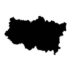 Obraz premium Tver Oblast map, administrative division of Russia. Vector illustration.