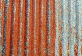 Abstract Rusted galvanized  background or Rusted galvanized sheet texture