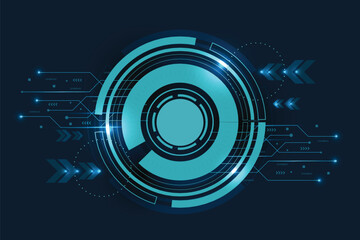 Abstract futuristic electronic circuit technology background