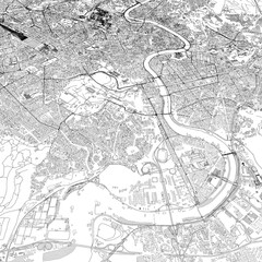 Fototapeta premium 3D illustration of city and urban in Rome Italy