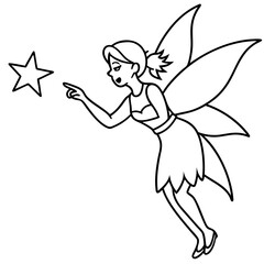 Fairy coloring pages for kids book