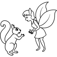 Fairy coloring pages for kids book