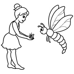 Fairy coloring pages for kids book