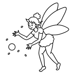 Fairy coloring pages for kids book