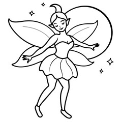 Fairy coloring pages for kids book