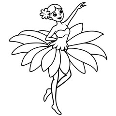 Fairy coloring pages for kids book