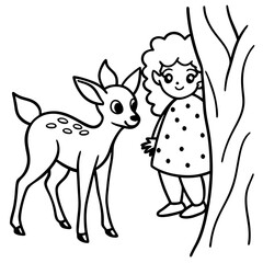 Fairy coloring pages for kids book