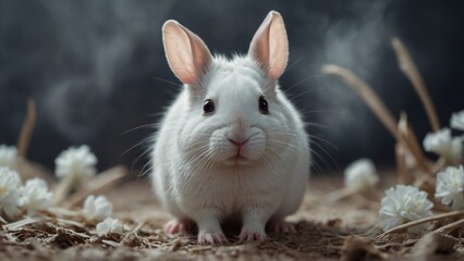 walpaper mouse white bunny kids