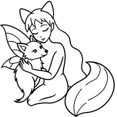 Fairy coloring pages for kids book