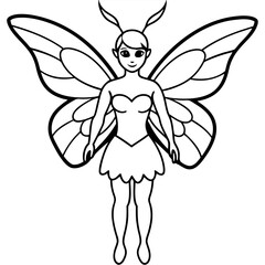 Fairy coloring pages for kids book