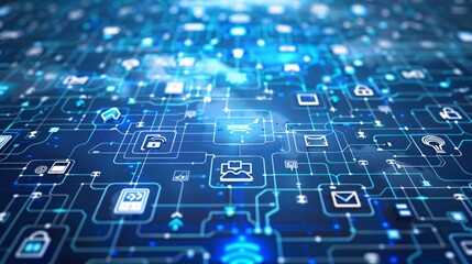 IOT, Internet of things, telecommunication concept.