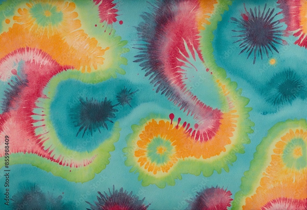 Aufkleber ink splashed and textured design elements