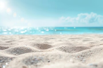 White sand beach with hermit crab in a tropical tropical setting in summer concept picture