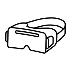 Vr virtual reality glasses flat icon vector image
