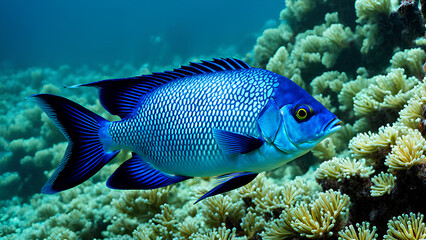 Fototapeta premium Close-Up View of Diverse Sea Species