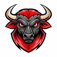 bull-head-logo-character--aggressive--bold-smooth