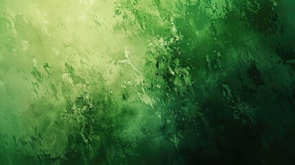 Abstract green gradient background with a rough noise texture