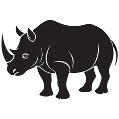 rhino isolated on white