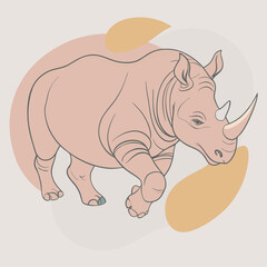 cartoon rhino cartoon