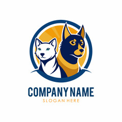 cat and dog logo