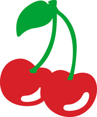 반짝이는 체리 일러스트