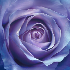 Vibrant Macro Shot of an Lavender Rose in Full Bloom,  Close-Up View of Light Purple flower