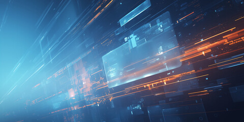 Fototapeta premium Background of technology charts