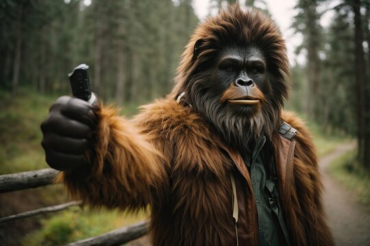 Sasquatch giving you a thumbs up