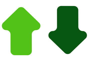 Green arrow road sign colorful. Icons for design