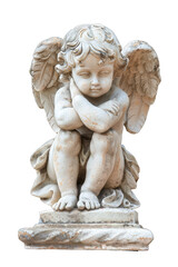 Obraz premium baby angel isolated on white