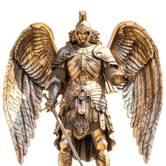 archangel michael isolated on white background