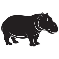 illustration of a hippopotamus