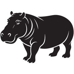 illustration of a hippopotamus