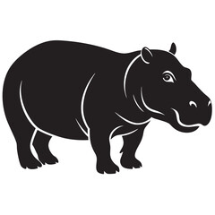 illustration of a hippopotamus