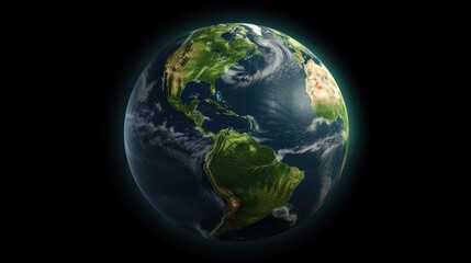 A beautiful shot of planet Earth from space, showing the Americas.