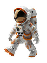 Fototapeta premium astronaut on a white