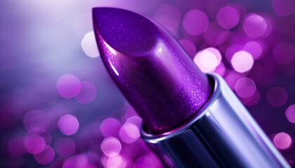 purple lipstick