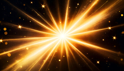 Fototapeta premium glitter background with golden light