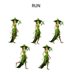 2d Game assets, character, enemy, snake, girl, boy
